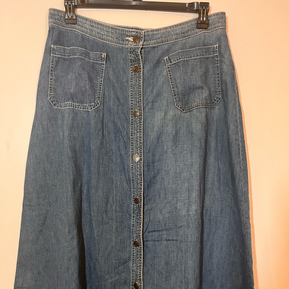 Chaps Denim Skirt SZ 12